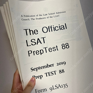 LSAT 엘셋 종이 Prep Test(미사용)