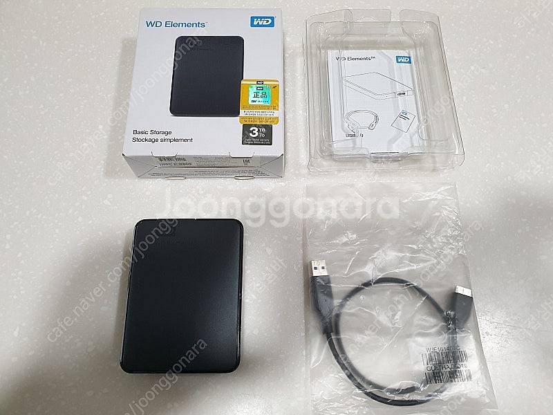 WD Elements 3TB 외장하드 판매합니다.--0