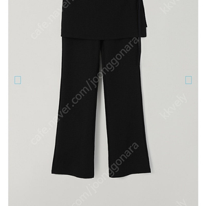 타낫 T/T Wrap layered slit pants (black)