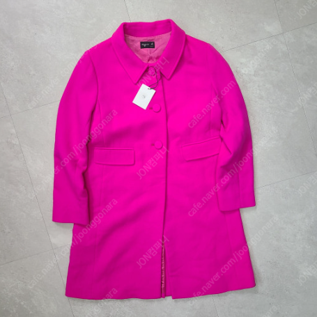 아네스베 여성 여자 핑크 싱글 버튼 코트 42 (재고 소진시 까지 파격세일 재진행)상품 계속 업로드중 문의바람