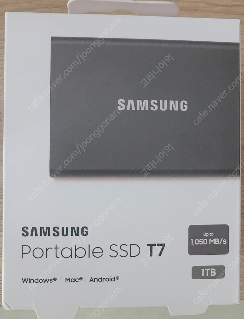 미개봉)삼성 포터블 ssd t7 1TB 택포 12만 5천원