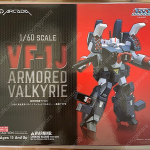 (가격인하)아르카디아(ARCADIA) 1/60 마크로스 VF-1J 아머드 발키리 미개봉품