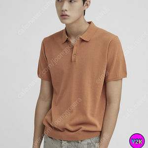 (코오롱) 22 시리즈 남성 반팔 카라 니트 티셔츠 100사이즈 새상품