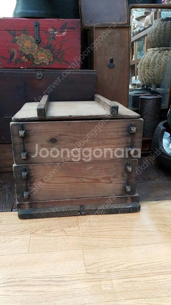 나무 떡시루 나무시루 고가구--4