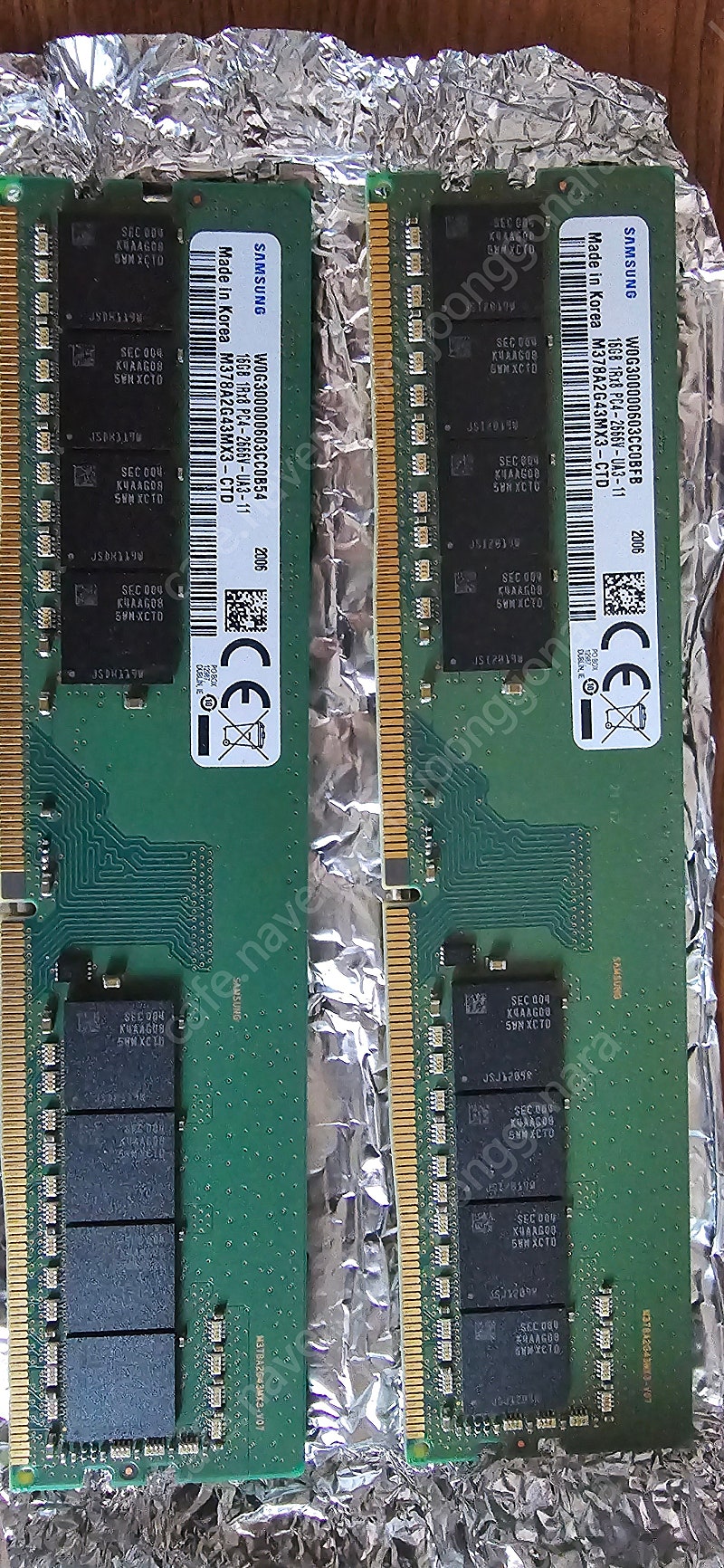 삼성전자 DDR4 16G 2666 * 2개