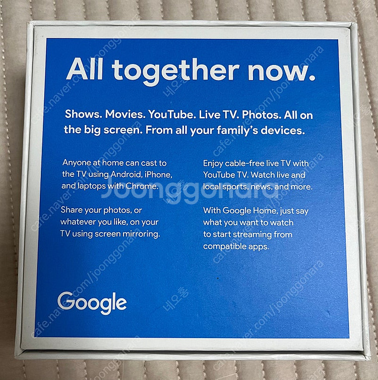 구글 크롬캐스트 3세대 풀박스--2