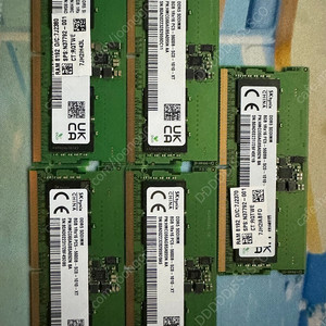 노트북 램 DDR5 8기가 5장