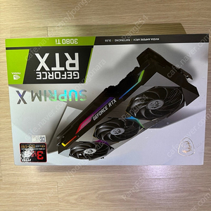 [개인] 슈프림 3080ti (MSI RTX 3080ti suprim X) 판매 합니다