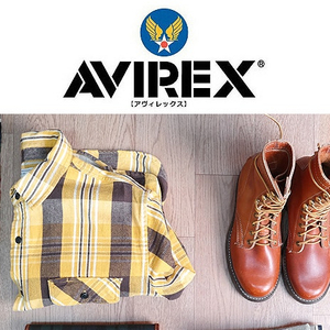 일본 빈티지샵 avirex 아비렉스 아메카지 헤비코튼 체크남방 XL사이즈 버즈릭슨 리얼맥코이 쇼트