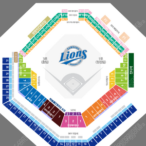 삼성라이온즈 7월20일 롯데경기 3루 2연석 자리 구합니다