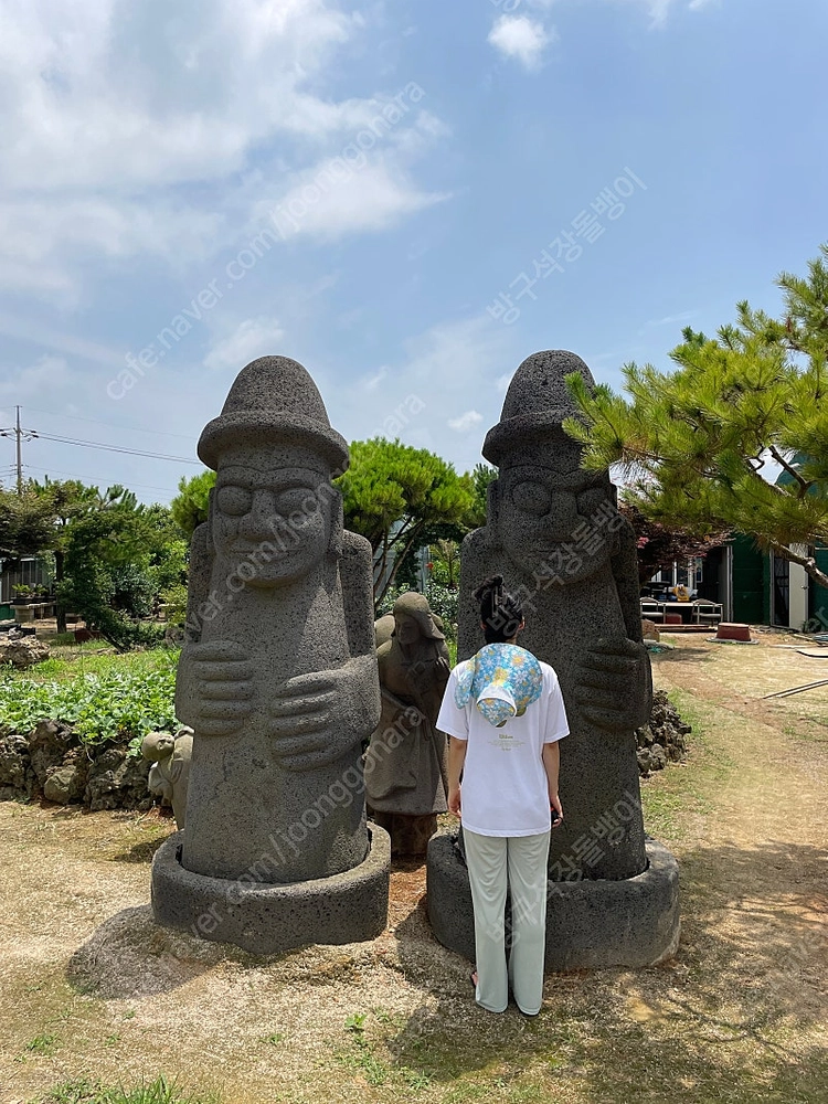 100% 제주 현무암 제작 돌하르방(제주산) 이미지