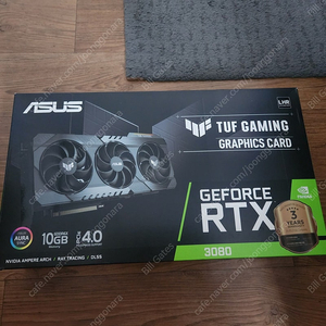 ASUS TUF Gaming 지포스 RTX 3080 10GB 팝니다. 55만 AS남음