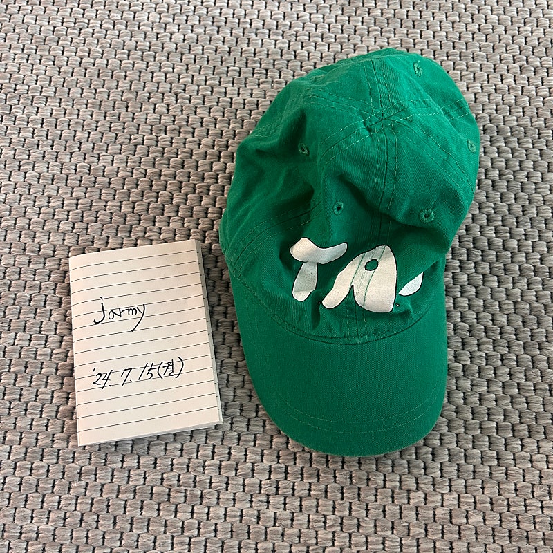 타오 초록 로고 모자