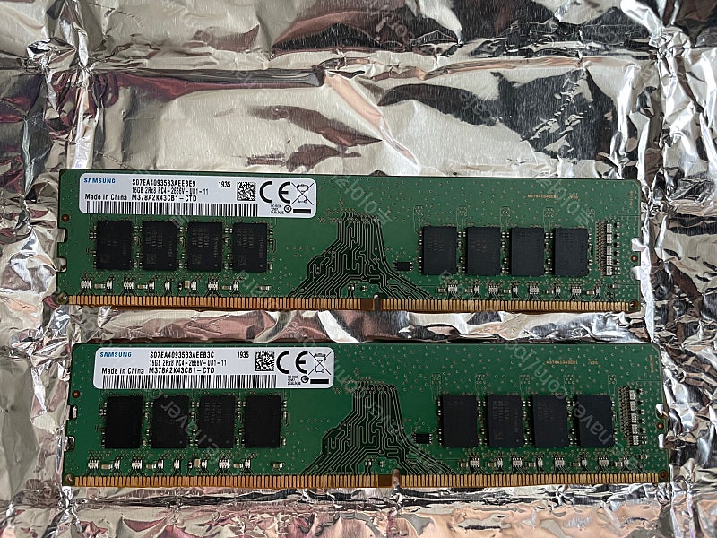 삼성 DDR4 16GB 2666V 램 2개 판매합니다