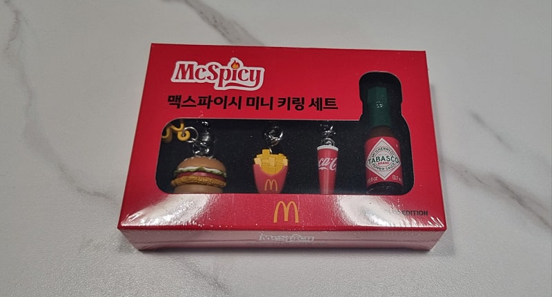 맥스파이시 맥도날드키링세트 미개봉