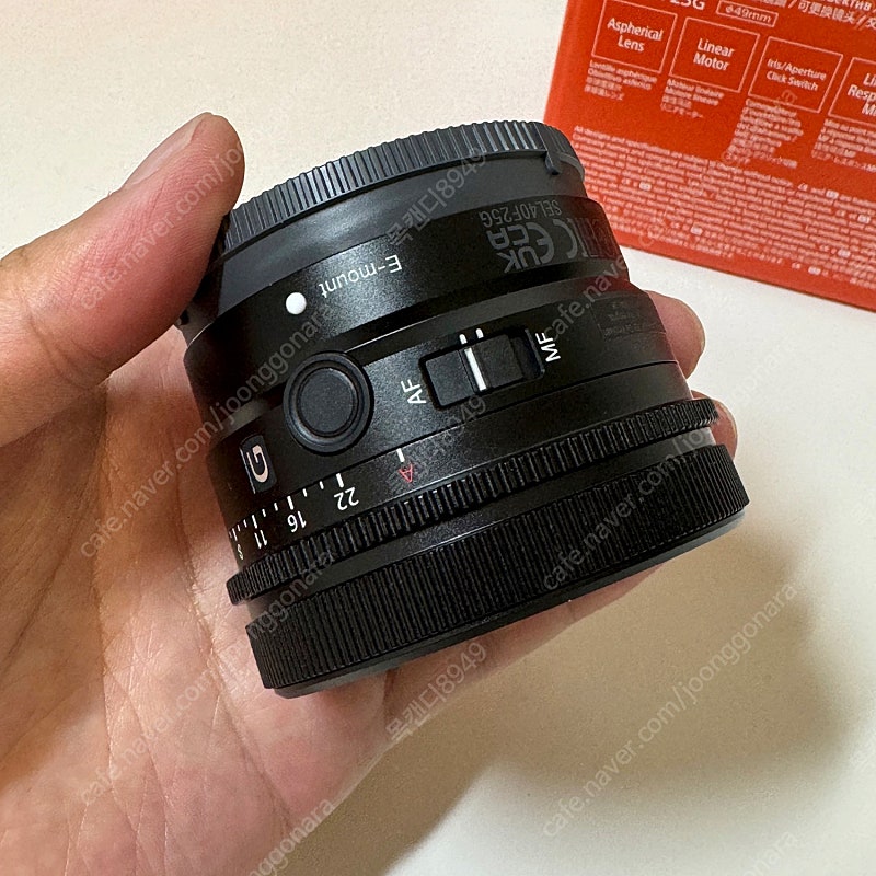 소니 FE 40mm F2.5 SEL40F25G 렌즈 새제품급
