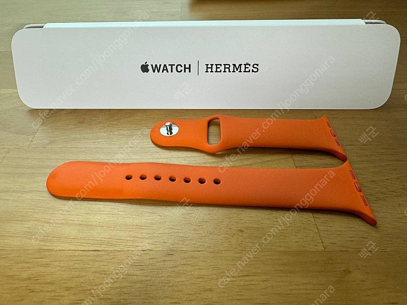 애플워치 에르메스 정품 실리콘 스트랩 오랑쥬 (42-49mm용) 판매