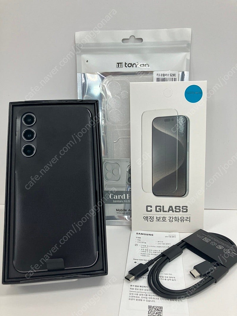 [31965] 단순개봉 갤럭시S23 FE 256G 블랙 풀박스 새상품 판매합니다.