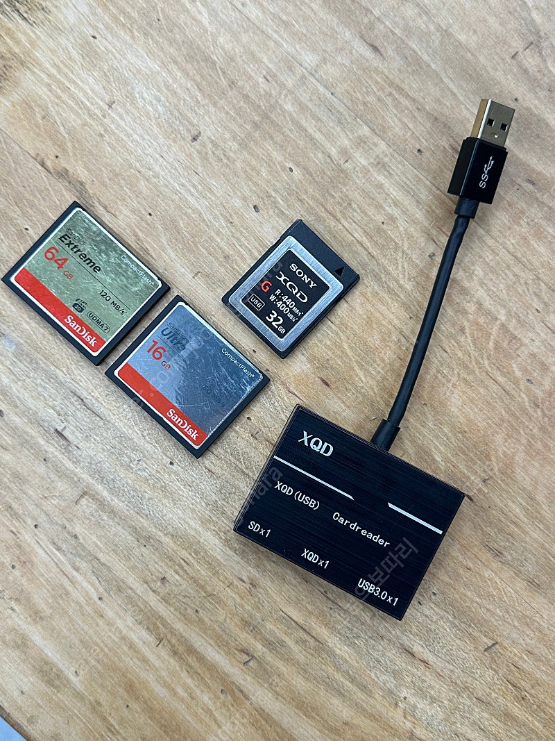 불용품 소니 XQD 32GB, 리더기, 샌디스크 CF 32, 16GB