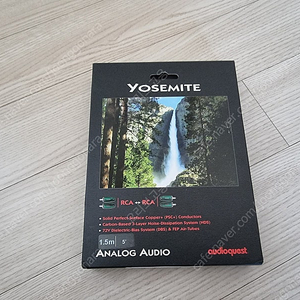 AudioQuest(오디오퀘스트) Yosemite rca인터커넥터 팝니다