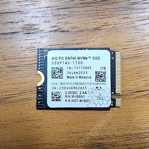 WD SN740 NVMe 2230 SSD 1TB 팝니다