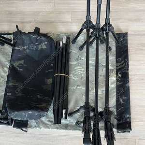 버잭야전침대(블랙카모)