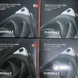 NOCTUA NF-A12x25 PWM chromax.black 4ea 판매합니다