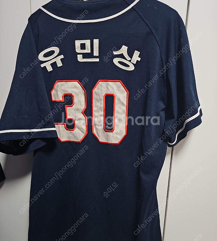 두산베어스 실착 선수용 유니폼--1
