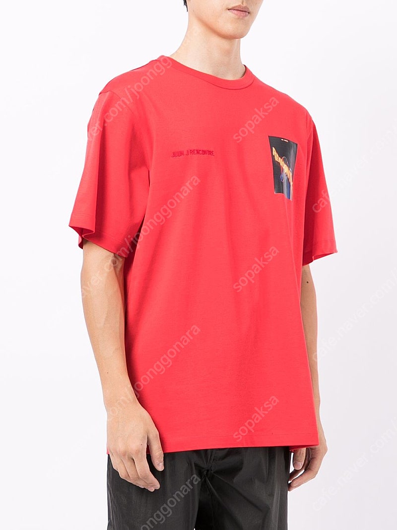 [XL] 준지 그래픽 루즈핏 티셔츠 레드