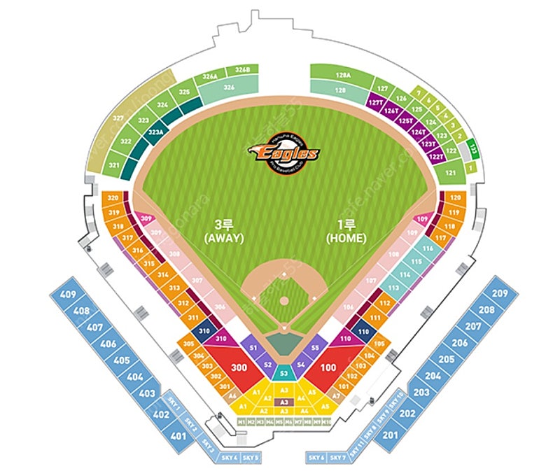 7월19일 금요일 대전 기아타이거즈 3루 내야지정석 1층 통로 2연석