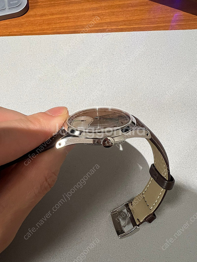 오메가 빈티지 34mm 블루핸즈 독립초침 풀커스텀--3
