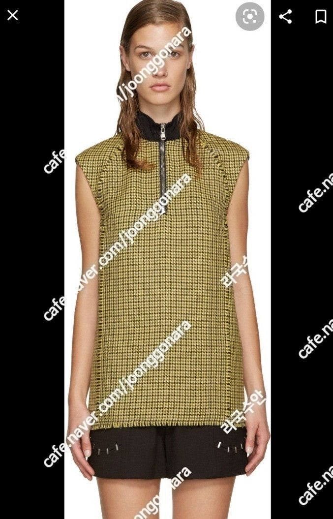 급쳐 정리] 정품 3.1 필립림 콜렉션 하운즈투스 yellow wool vest (3.1 Phillip Lim )