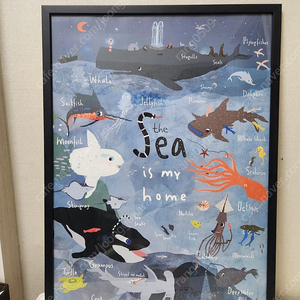 후즈갓마이테일 바다생물 아이방 그림 포스터 아이방 인테리어 택포