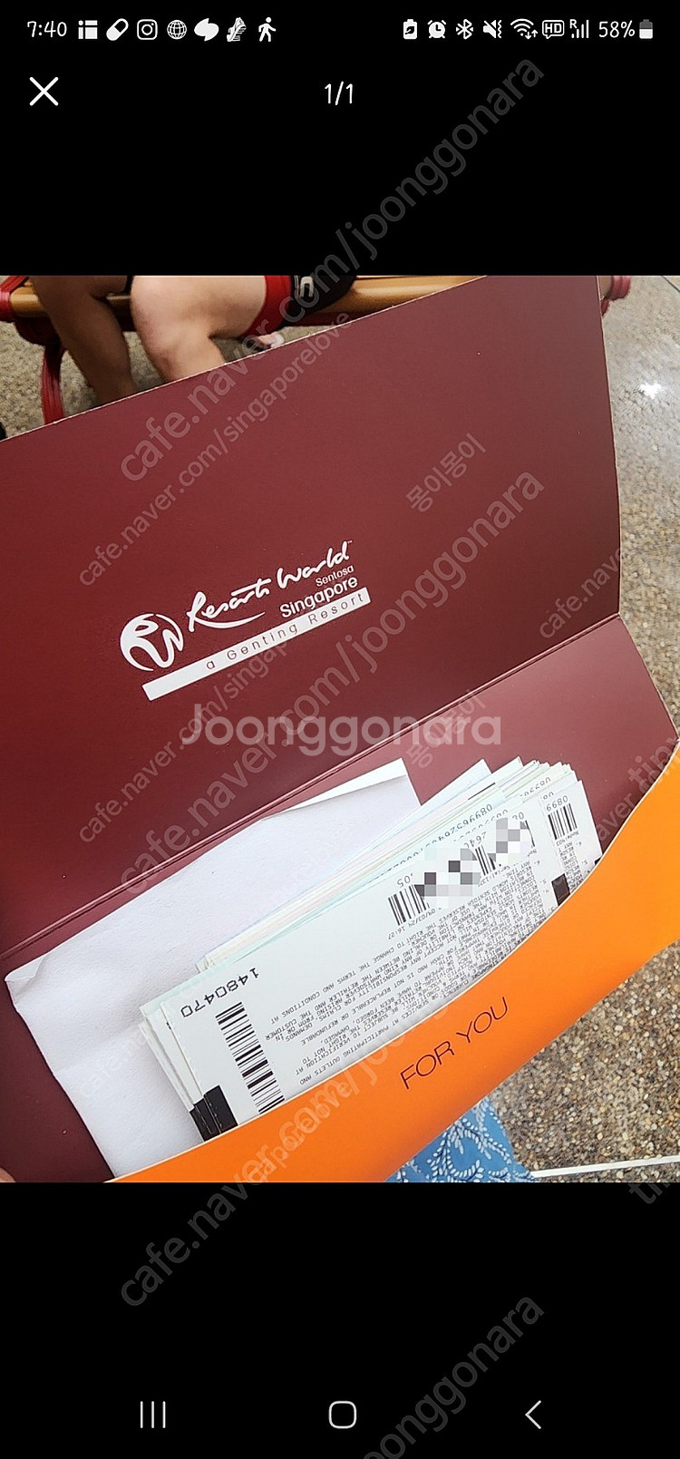 싱가폴 RWS 바우처 SGD400 (유니버셜스튜디오/C...--0