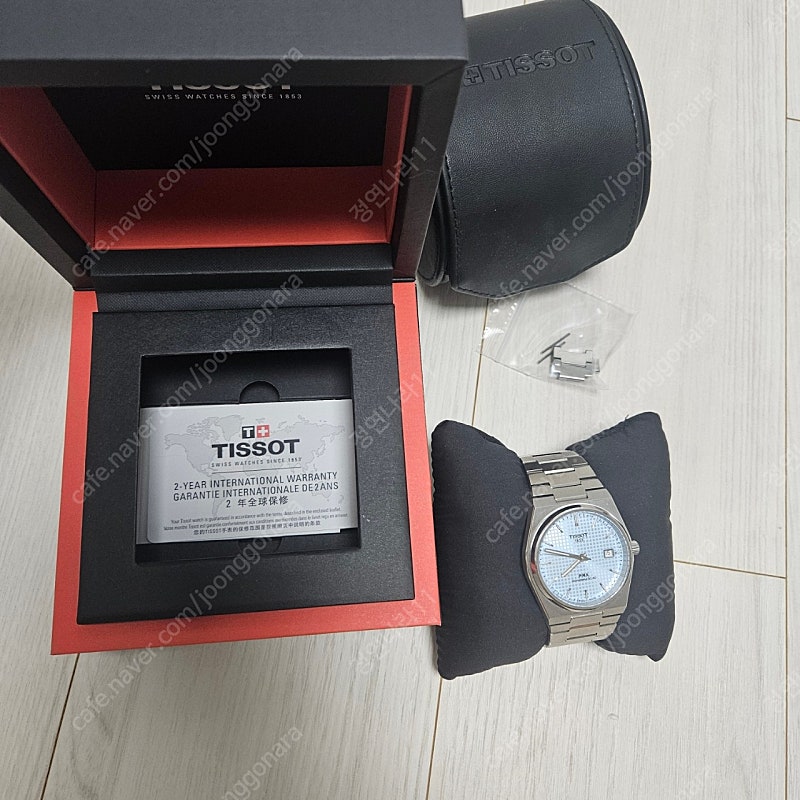 티쏘 PRX 40mm 오토 파워매틱80 아이스블루 팝니다