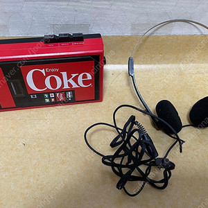 코카 콜라 자판기 디자인 카세트 테이프 플레이어 워크맨 마이마이 coca cola cassette player 헤드폰 포함