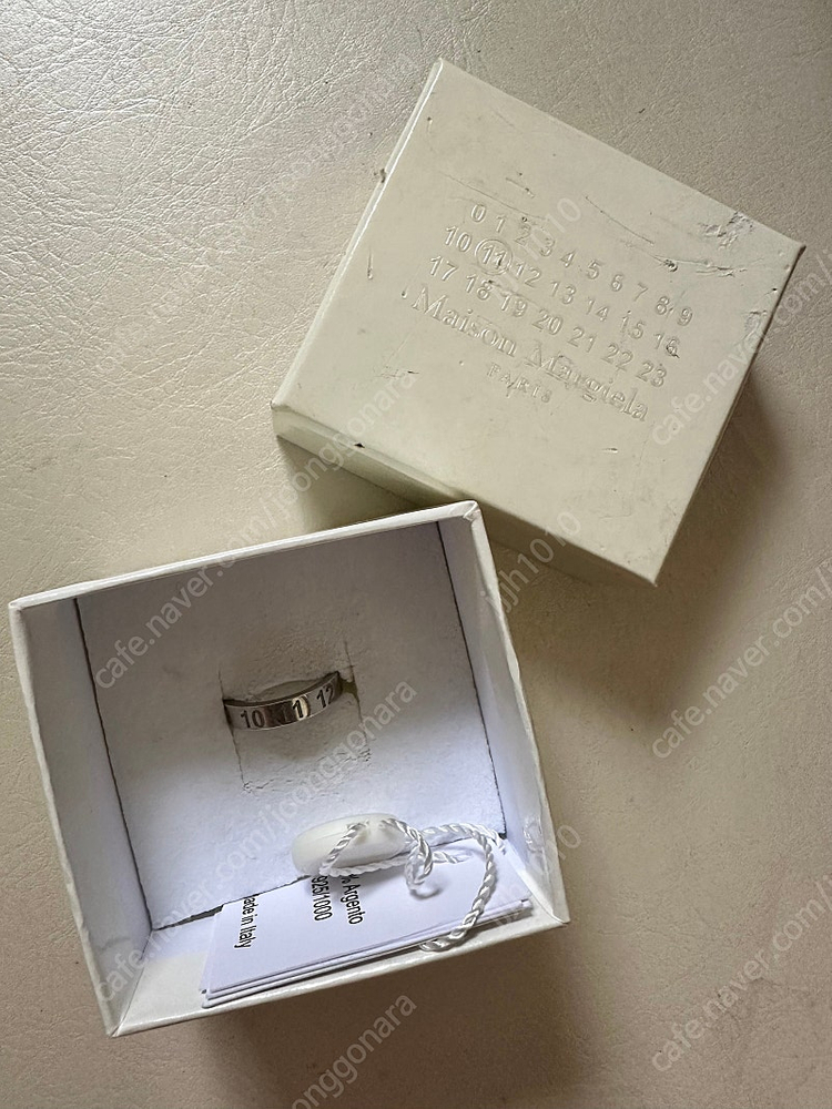 메종 마르지엘라 넘버링 실버반지--0