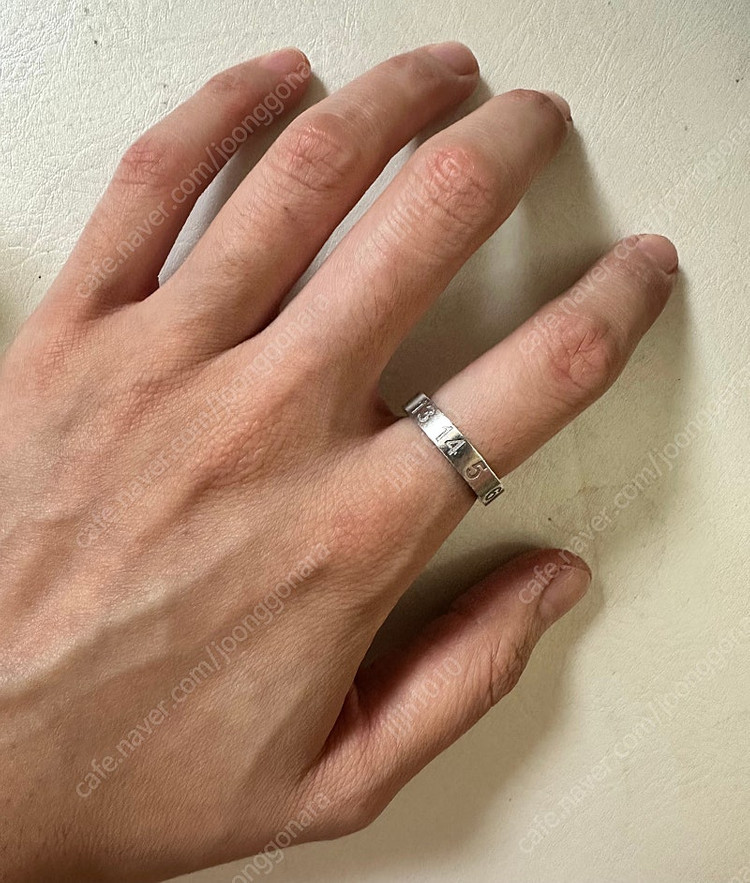 메종 마르지엘라 넘버링 실버반지--1