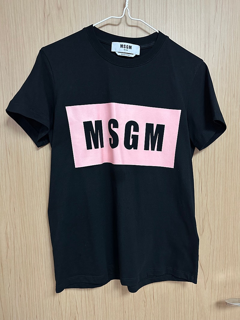 MSGM 티셔츠 블랙 XS(55사이즈)