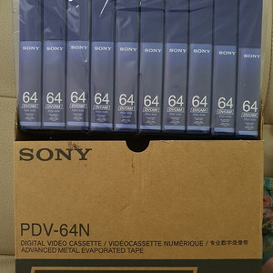 [새상품]소니 디비캠 테잎 1박스 SONY PDV-64N