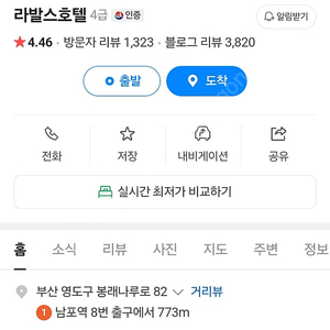 부산라발스호텔 숙박권 7.24-25.