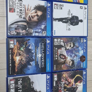 용과같이0, 뿌요뿌요, 어쌔신크리드 오디세이, 저지아이즈 사신의유언, 헬다이버즈1, 니어레플리칸트(ps4)