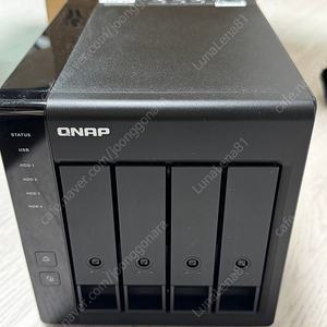 Qnap TR-004(박스풀구성, 거의미사용), 12TB 하드 1개