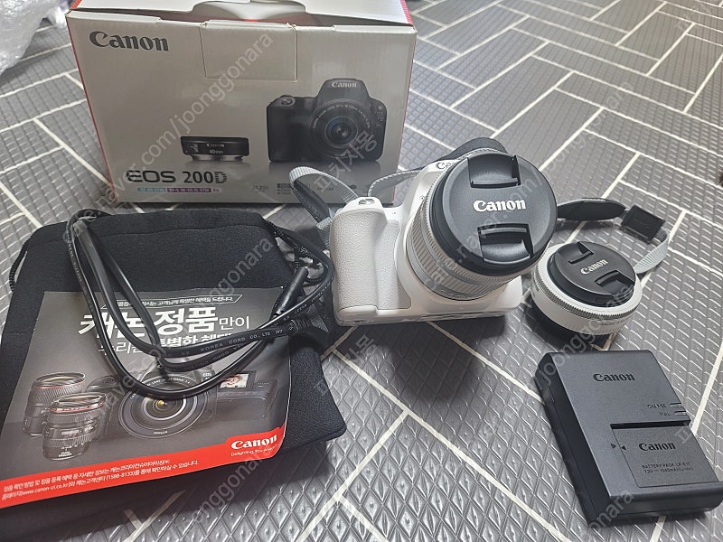 캐논 EOS 200D 화이트(한번사용)