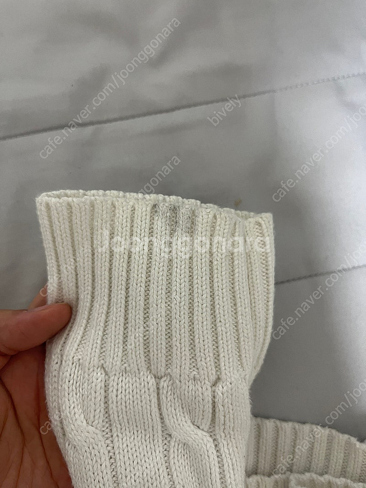 Polo 폴로 화이트 꽈배기니트(XL) 빈티지 할인 판...--3