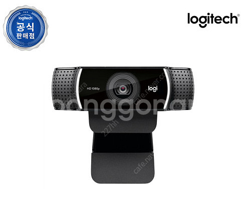 로지텍 C922 PRO HD 웹캠 스트리밍 오토포커스--0