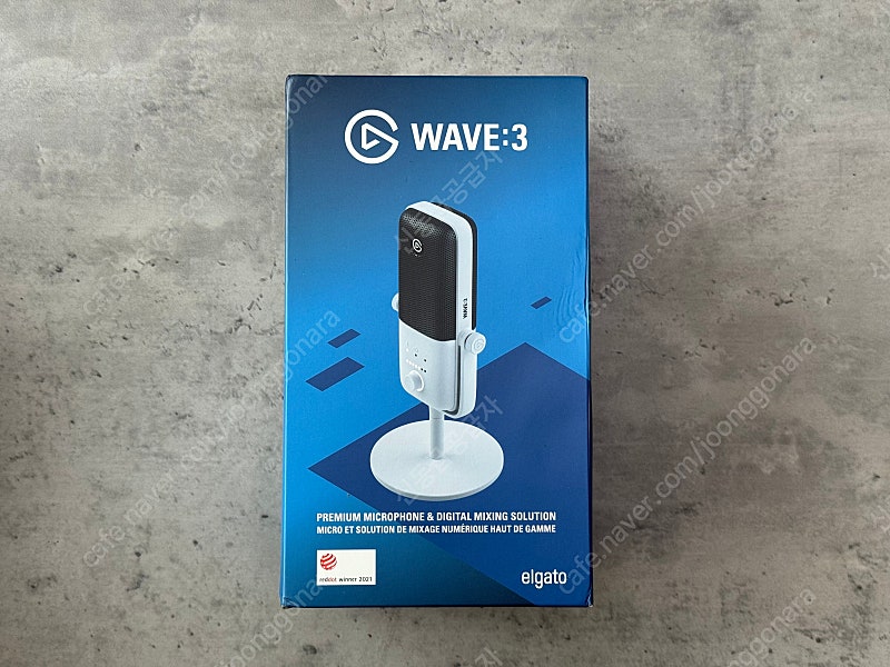 [미개봉] 엘가토 웨이브3 화이트 USB마이크 ELGATO WAVE3+팝필터+쇽마운트 셋