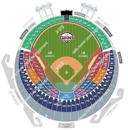 7/20(토) 두산 베어스 vs LG 트윈스 3루 오렌지석 네이비석 4연석