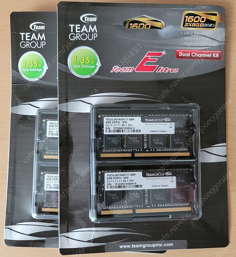 노트북용 메모리 DDR3L 8GB (미사용 새제품) 개당 14,000원