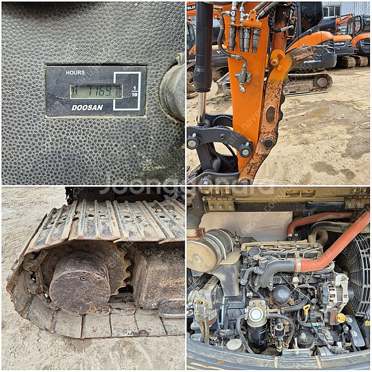 농사용 농장용 중고굴삭기 2017년 두산 DX55MT-...--5